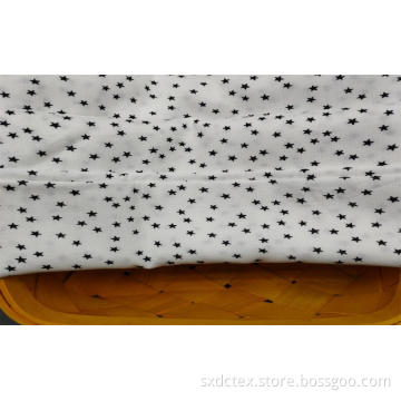 Sustainable Viscose Challis Star Pattern Shirting Fabric